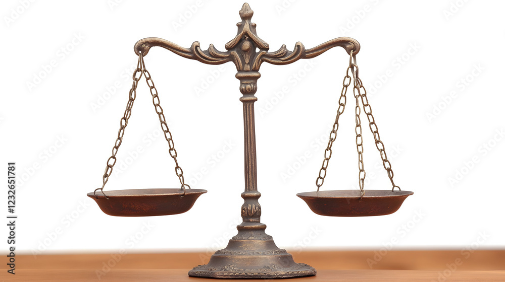 Decorative scales of justice, symbolizing fairness and equality, with an intricate design placed on a neutral background, conveying legal authority and balance in a professional setting.
Decorative scales of justice, symbolizing fairness and equality, with an intricate design placed on a neutral background, conveying legal authority and balance in a professional setting.