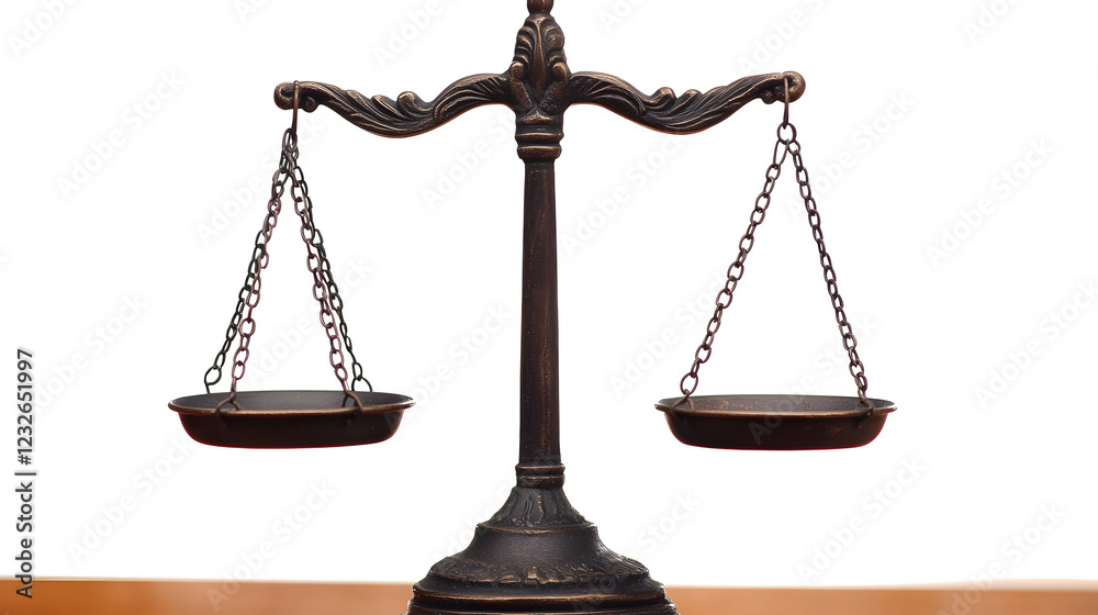 Decorative scales of justice, symbolizing fairness and equality, with an intricate design placed on a neutral background, conveying legal authority and balance in a professional setting.
Decorative scales of justice, symbolizing fairness and equality, with an intricate design placed on a neutral background, conveying legal authority and balance in a professional setting.