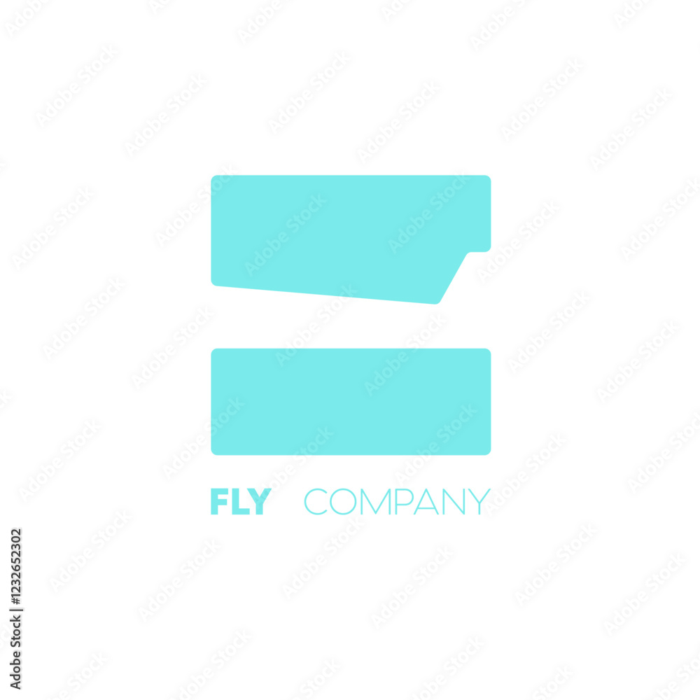 Transparent design in a soft turquoise shade, where stylish rectangles embrace the airy concept in the form of an airplane tail. Fly company is your ticket to the world of lightness and new heights Transparent design in a soft turquoise shade, where stylish rectangles embrace the airy concept in the form of an airplane tail. Fly company is your ticket to the world of lightness and new heights