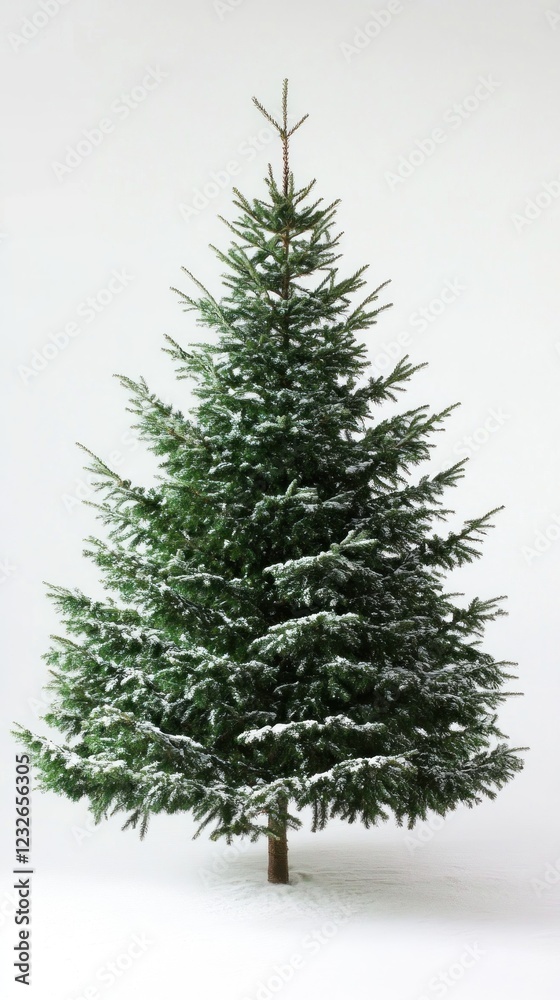 A christmas tree or pohon natal on a white background A christmas tree or pohon natal on a white background