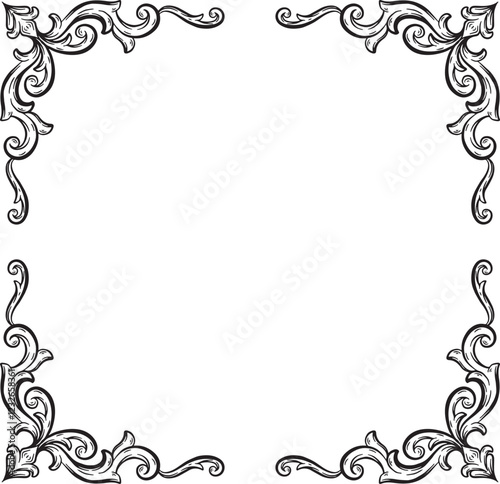 Wallpaper Mural Border Vintage Ornament Floral Wedding Simple Torontodigital.ca