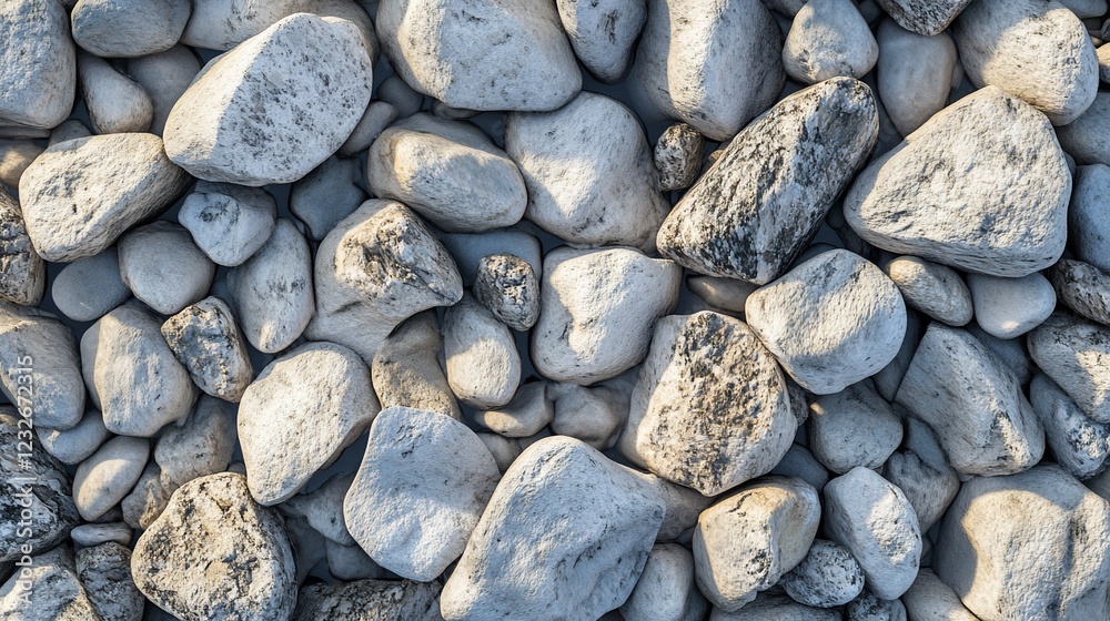 Beach pebbles texture, sunlight, overhead, background blur, website design Beach pebbles texture, sunlight, overhead, background blur, website design