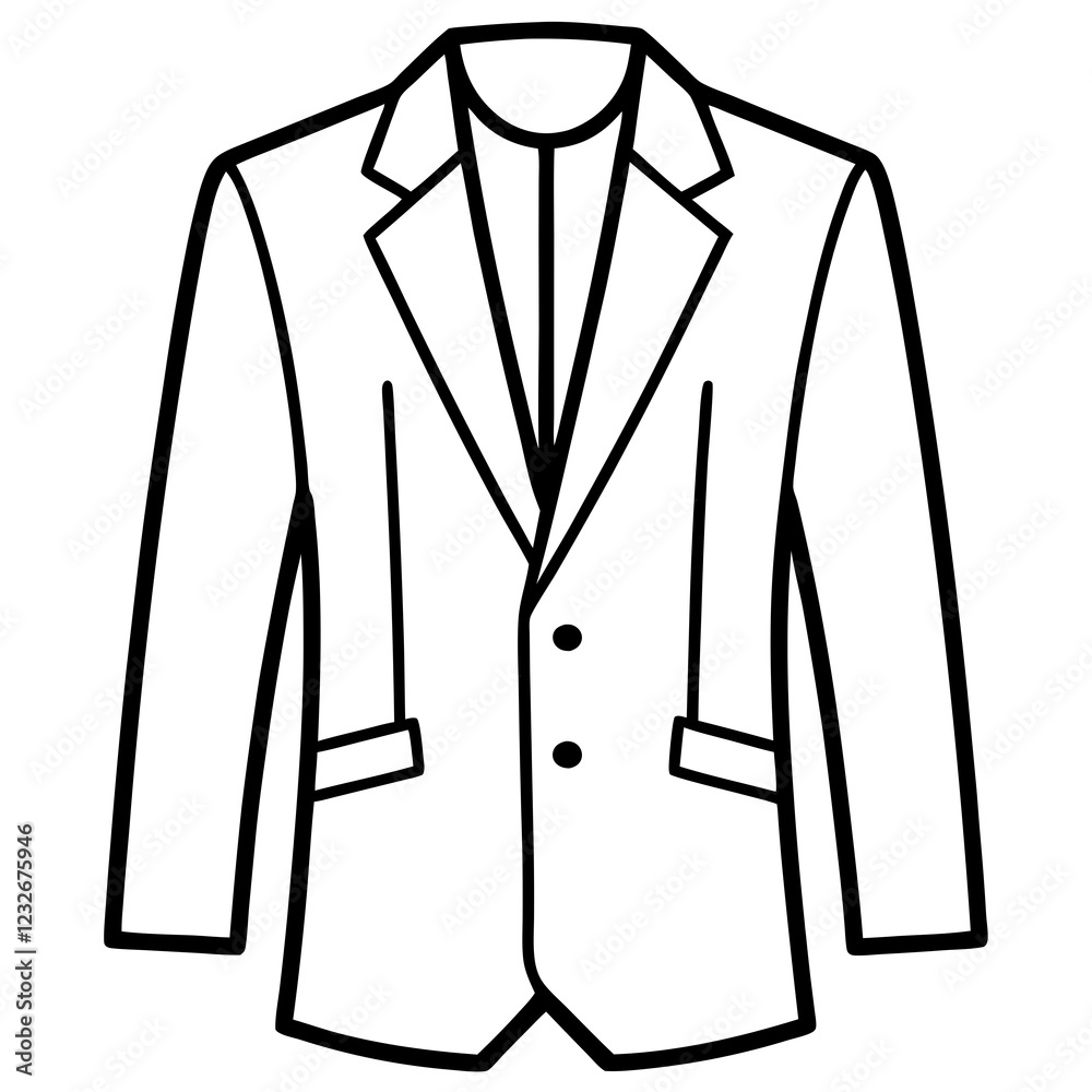 Modern Tailored Suit Illustrations Modern Tailored Suit Illustrations