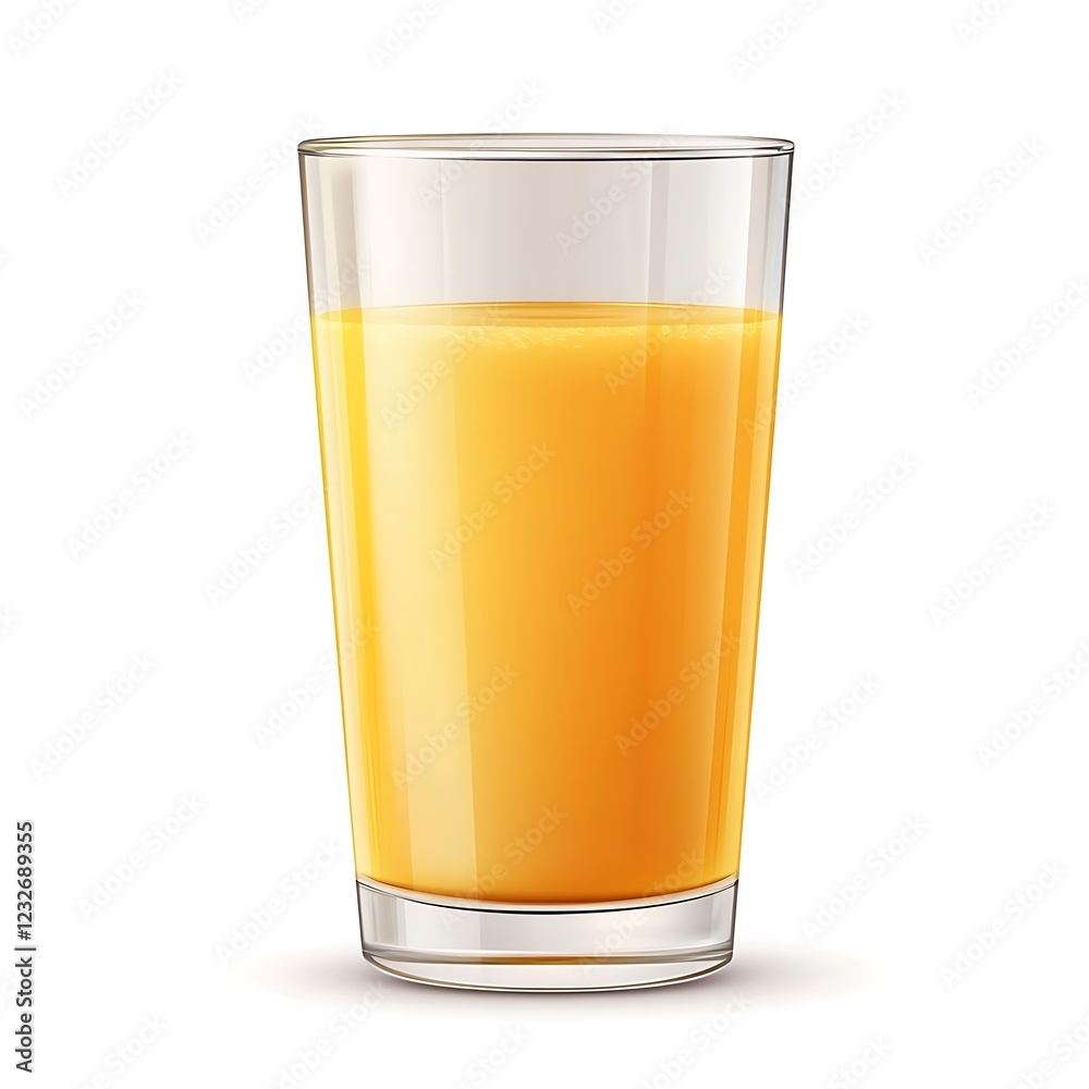 glass with orange juice isolated on white background glass with orange juice isolated on white background