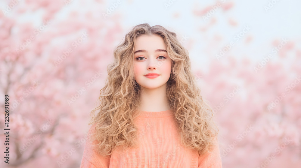Young woman with long curly blonde hair standing in a bright outdoor setting, looking confidently toward the camera, with a casual and relaxed vibe.
Young woman with long curly blonde hair standing in a bright outdoor setting, looking confidently toward the camera, with a casual and relaxed vibe.