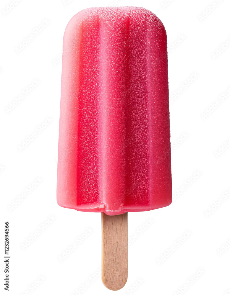 pink ice lolly or popsicle isolated