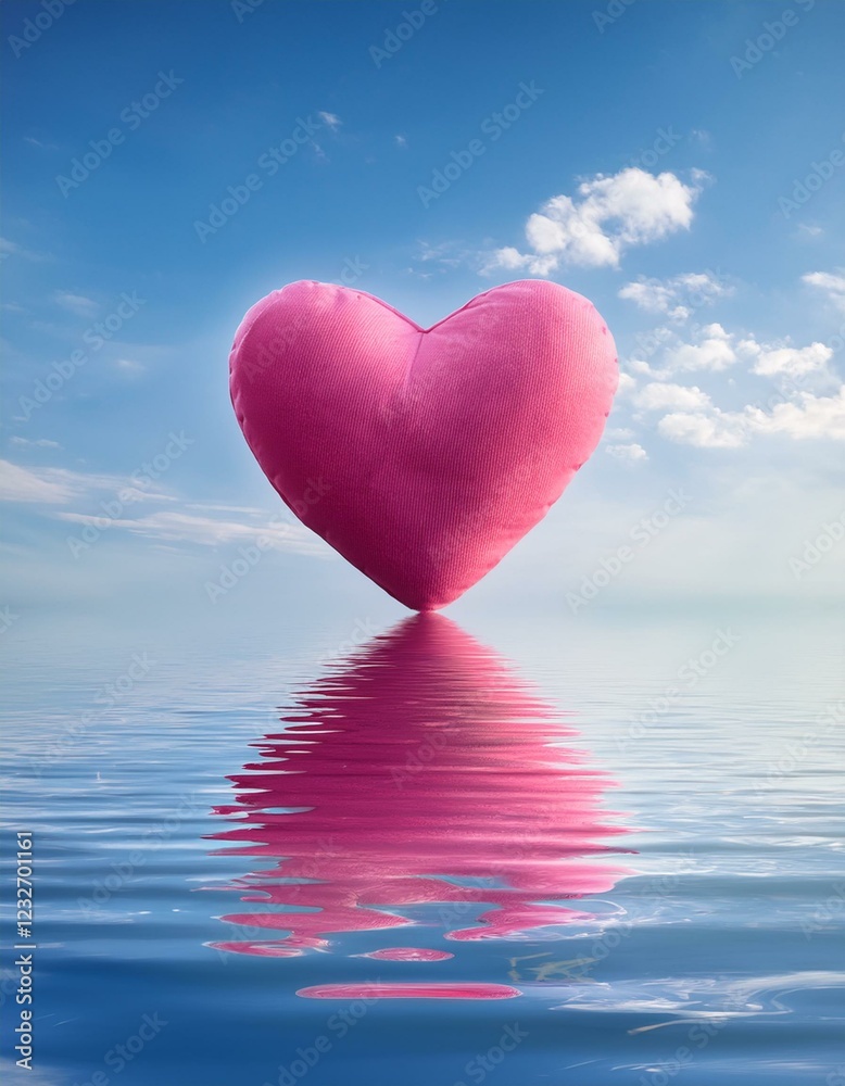 Fototapeta premium heart in the water