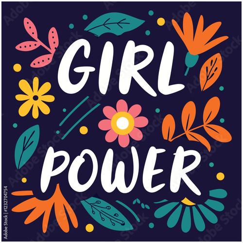 Girl Power Lipstick Feminist Empowerment Design