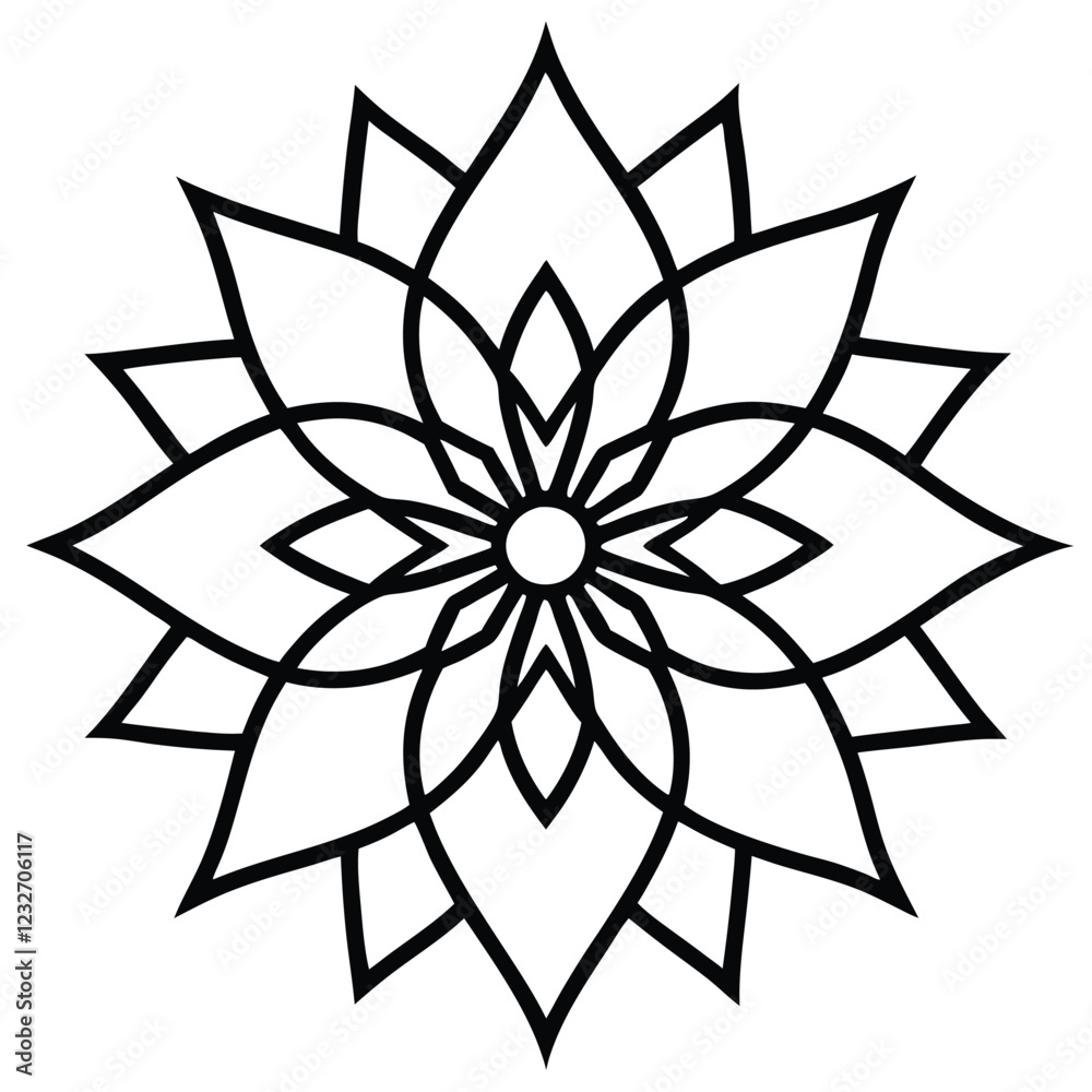 mandala line art vector mandala line art vector