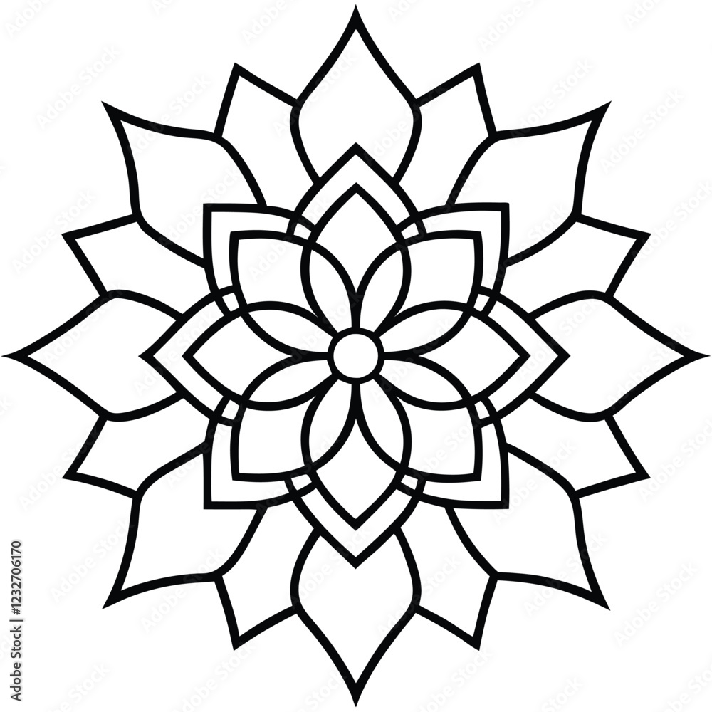 mandala line art vector mandala line art vector