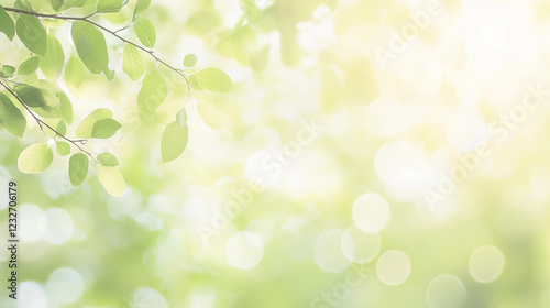 葉っぱのキラキラ背景 leaf