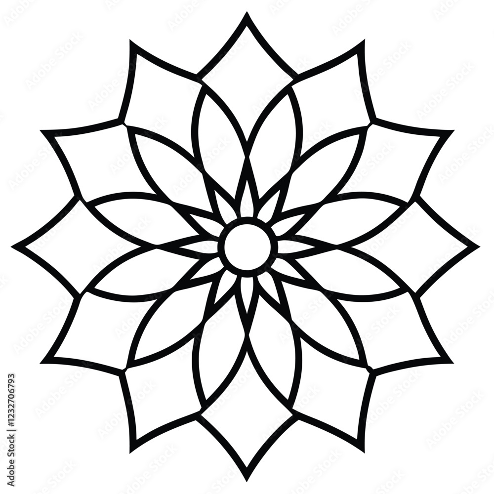 mandala line art vector mandala line art vector