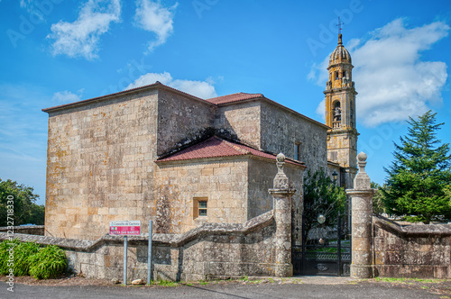 Santa Comba de Carnota Church. The Church of Santa Comba de Carnota was founded in 1755 in the classicist baroque style photo