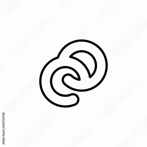 open chain icon sign vector