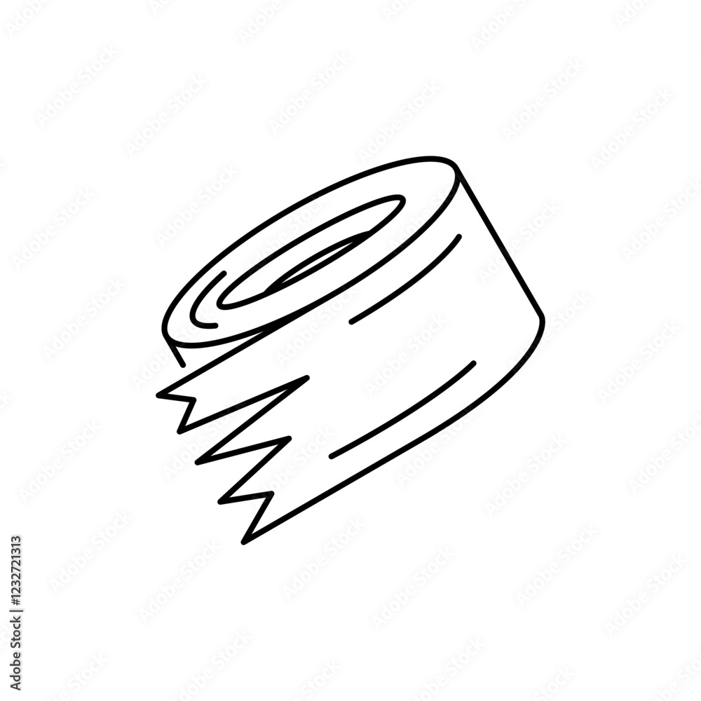 Duct Tape Roll Outline icon, showing texture and pattern. Duct Tape Roll Outline icon, showing texture and pattern.