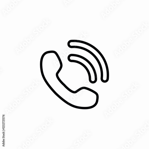 phone ringing icon sign vector