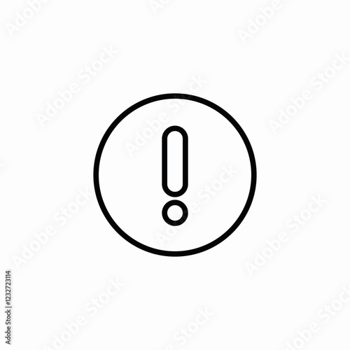 warning error notice icon sign vector