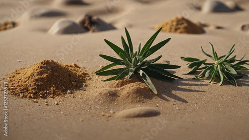 Fototapeta Naklejka Na Ścianę i Meble -  sand dunes in the sand
