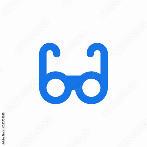 eyesight glasses icon sign vector