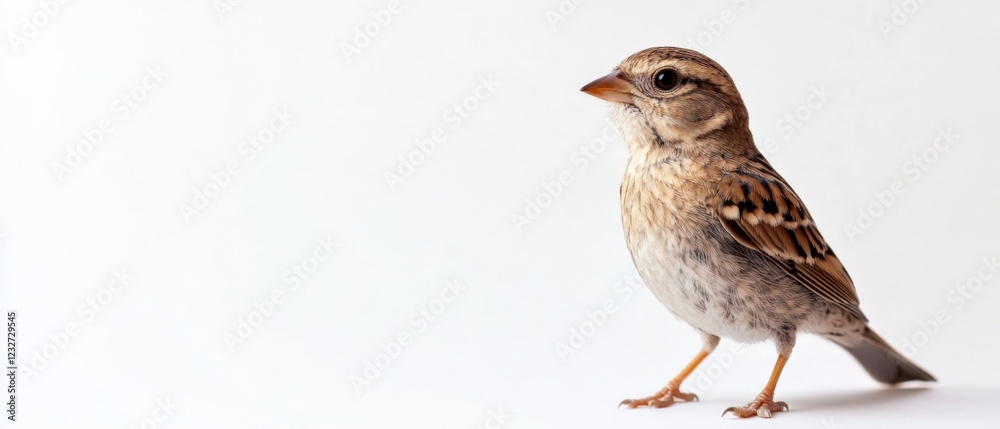 small brown bird on a white background small brown bird on a white background