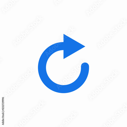 page reload icon sign vector