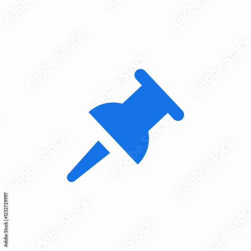 paper note pin icon sign vector