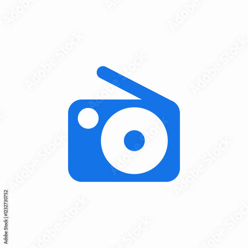 radiophone device  icon sign vector