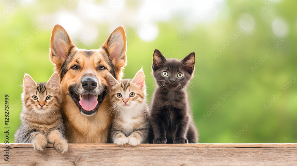 Mixed-breed dog with a kitten on its head, both displaying playful expressions, showcasing a heartwarming moment of animal friendship.
Mixed-breed dog with a kitten on its head, both displaying playful expressions, showcasing a heartwarming moment of animal friendship.