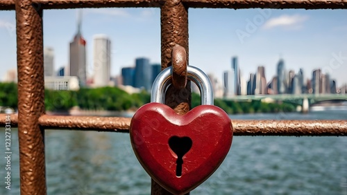 heart shaped padlock