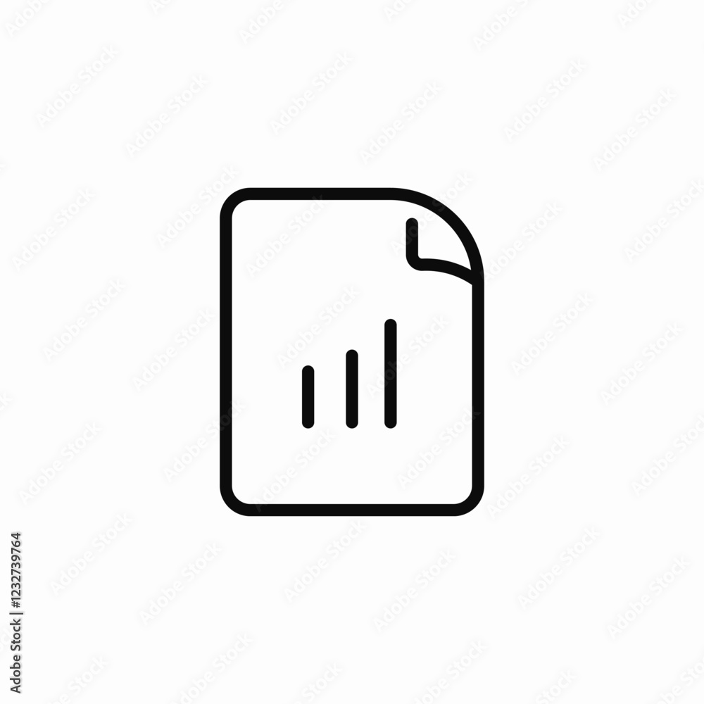 analytics document icon sign vector analytics document icon sign vector