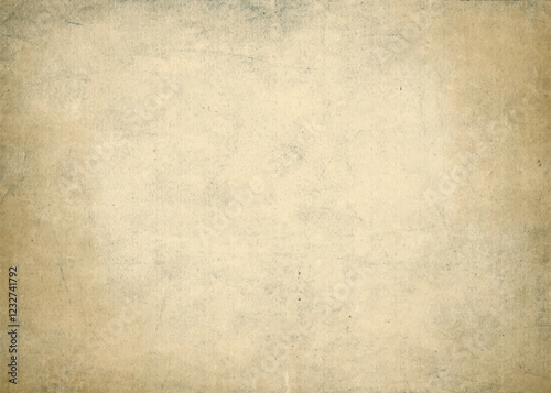 Antique vintage paper  background. Old worn ragged parchment sheet. Ancient brown faded texture