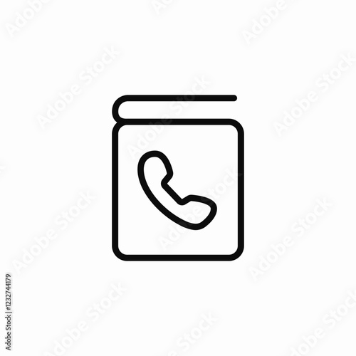phone call agenda icon sign vector
