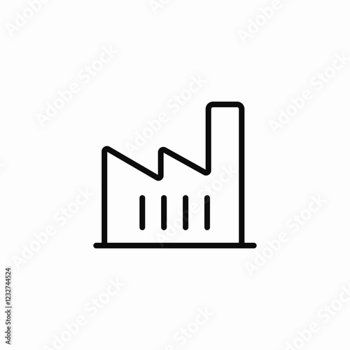 saw tooth factory icon sign vector