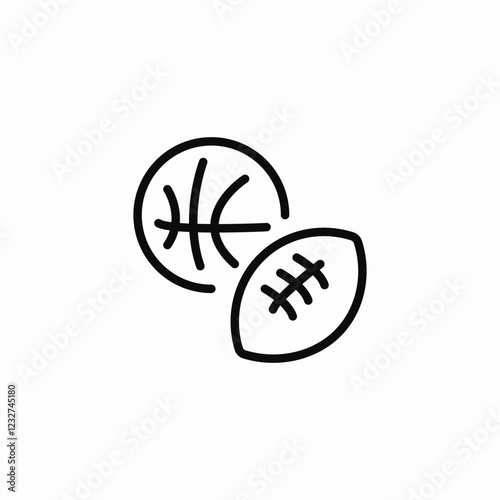 sport balls icon sign vector