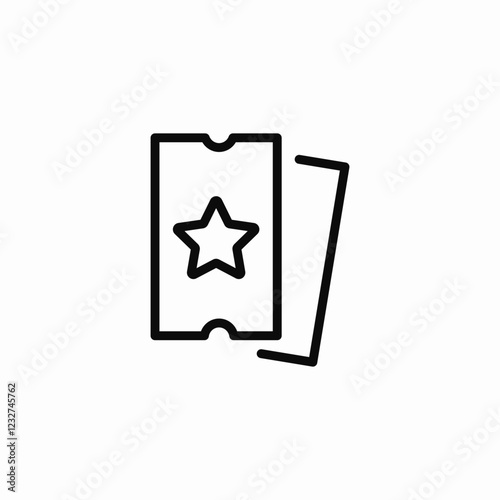vip tickets icon sign vector