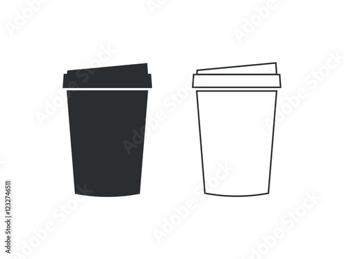 Buy Me a Coffee – Coffee Mug Cup Vector on White Background