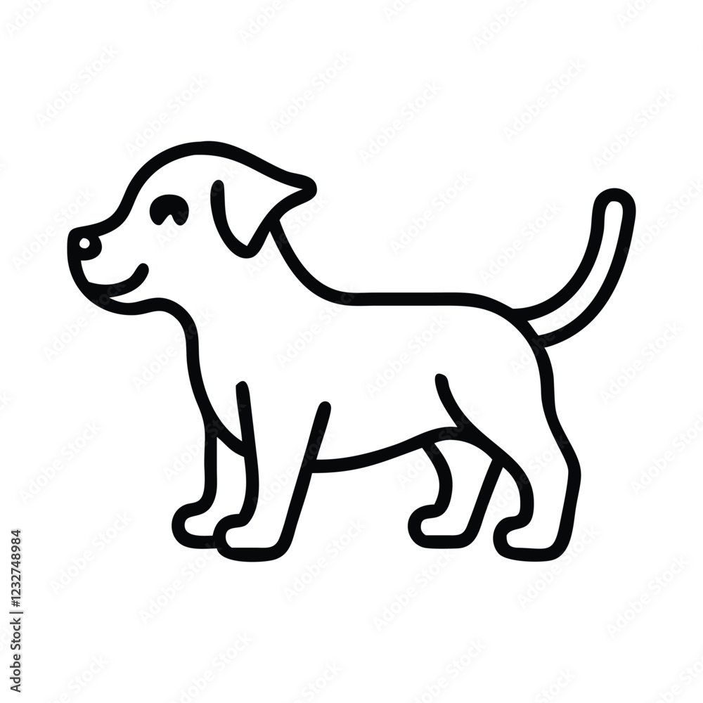 Fototapeta premium Dog , silhouette