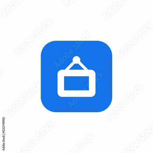 announcement hung icon sign vector