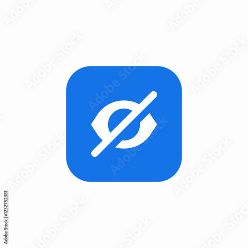 nonviewable site area icon sign vector