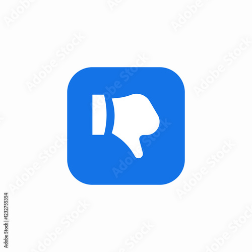 thumbs down negtive icon sign vector