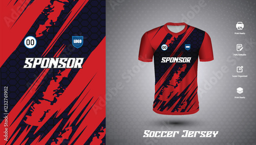 Soccer jersey design for sublimation