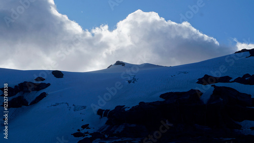 clouds over the mountains