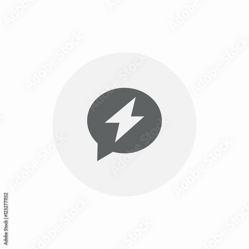 quick message provider icon sign vector
