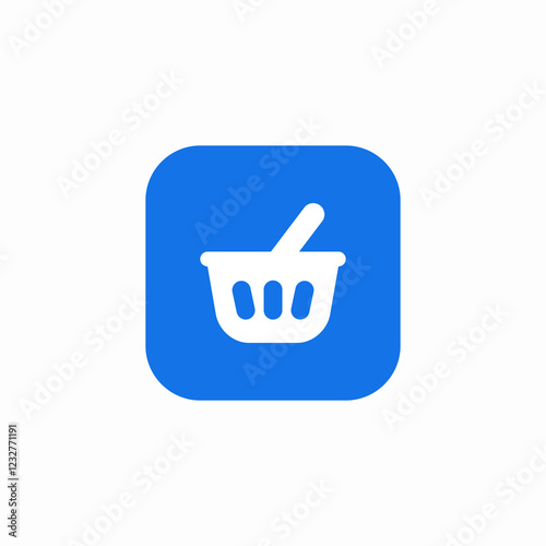 retail basket icon sign vector