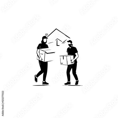 Movers Vector Logo Design