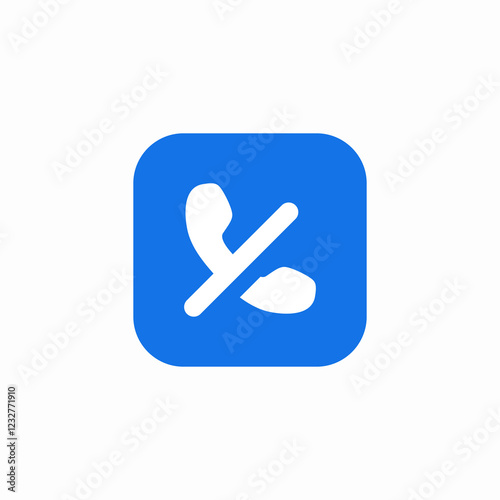 silent phone ring icon sign vector