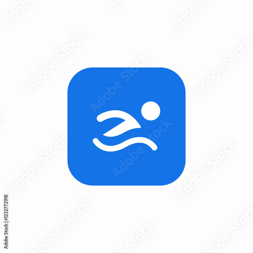 water swim icon sign vector