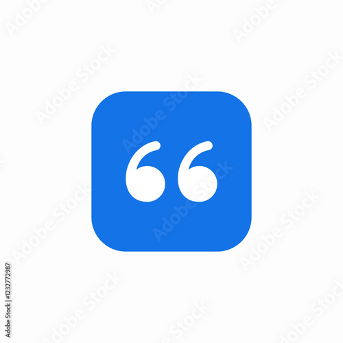 word quote icon sign vector