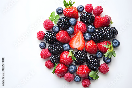 frame of berries