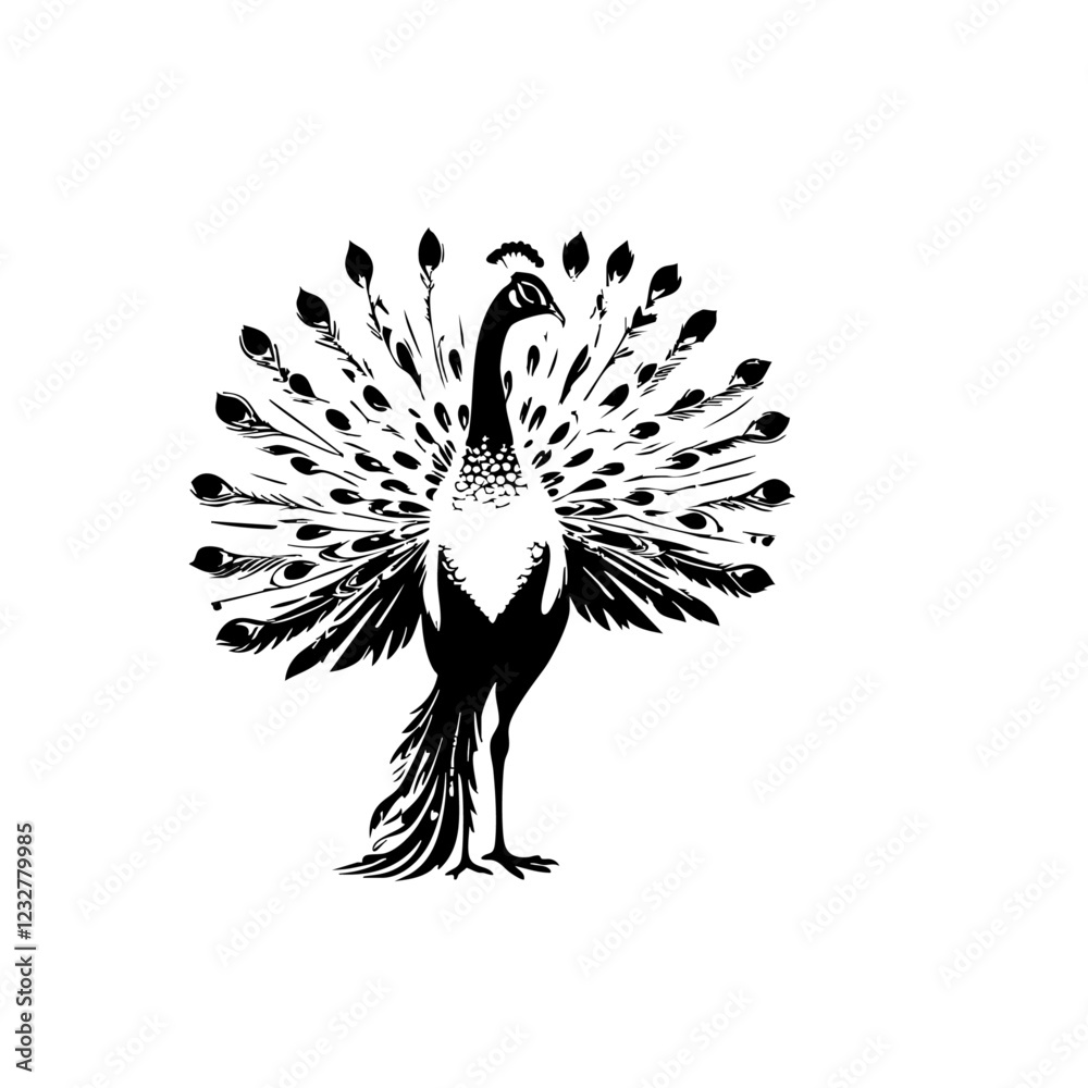 Fototapeta premium Peacock Vector Logo Design